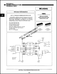Click here to download MC145441PS Datasheet