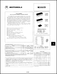 Click here to download MC14547BCPD Datasheet