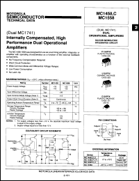 Click here to download MC1458CG Datasheet