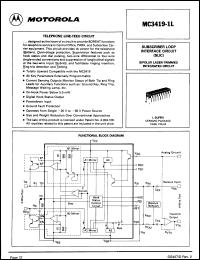 Click here to download MC3419L Datasheet