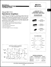 Click here to download MC4741LDS Datasheet