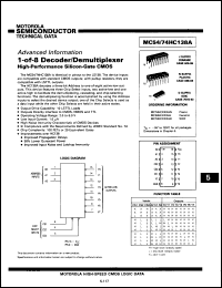 Click here to download MC74HC138JDS Datasheet