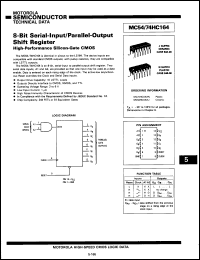 Click here to download MC74HC164DR2 Datasheet