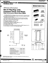 Click here to download MC54HC174JS Datasheet