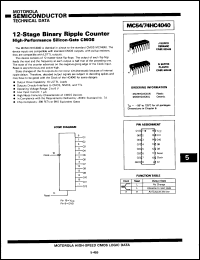 Click here to download MC74HC4040ND Datasheet