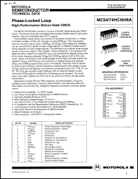 Click here to download MC74HC4046NDS Datasheet