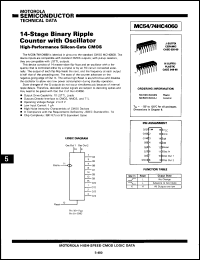 Click here to download MC74HC4060DDS Datasheet