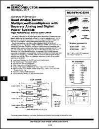 Click here to download MC54HC4316JDS Datasheet