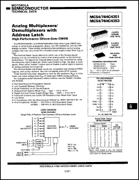 Click here to download MC74HC4351ND Datasheet