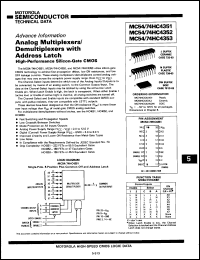 Click here to download MC54HC4352JS Datasheet