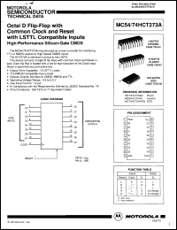 Click here to download MC74HCT273AD Datasheet