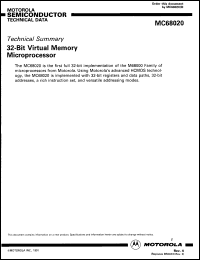 Click here to download MC68020CRC12 Datasheet