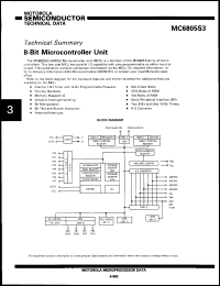Click here to download MC6805S3VP Datasheet