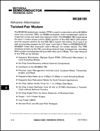Click here to download MC68185RC Datasheet