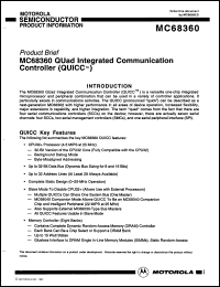 Click here to download MC68EN360EM25 Datasheet