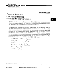 Click here to download MC68HC001FC10 Datasheet