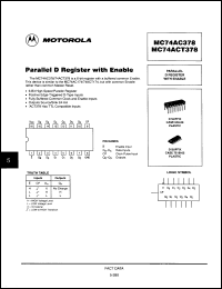 Click here to download MC74AC378DR2 Datasheet