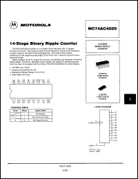 Click here to download MC74AC4020DR2 Datasheet
