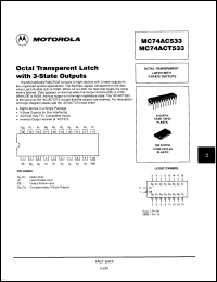 Click here to download MC74AC533DWR2 Datasheet