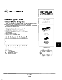 Click here to download MC74ACT563DWR2 Datasheet