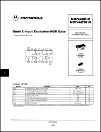 Click here to download MC74ACT810DR2 Datasheet
