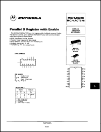Click here to download MC74ACT378DR2 Datasheet