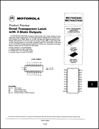 Click here to download MC74ACT533DWR2 Datasheet
