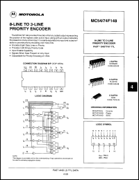 Click here to download MC74F148JDS Datasheet