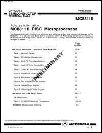 Click here to download MC88110 Datasheet