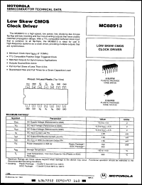 Click here to download MC88913DR2 Datasheet