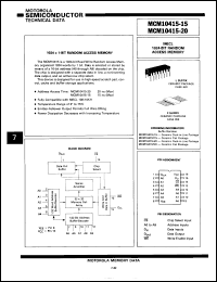 Click here to download MCM10415L15S Datasheet