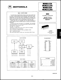 Click here to download MCM2125AC55 Datasheet