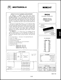 Click here to download MCM2147C85 Datasheet