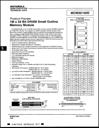 Click here to download MCM32100DG60 Datasheet