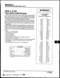 Click here to download MCM32257Z25 Datasheet