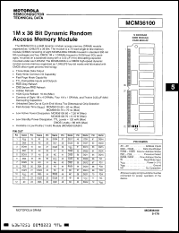 Click here to download MCM36100ASG80 Datasheet