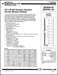Click here to download MCM36L100SG80 Datasheet