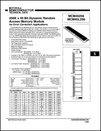 Click here to download MCM40L256AS70 Datasheet