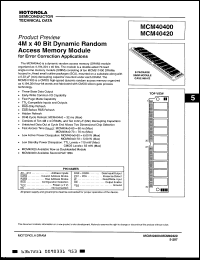 Click here to download MCM40400S70 Datasheet