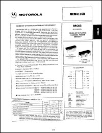Click here to download MCM4116AC15 Datasheet