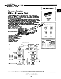 Click here to download MCM41464AP12 Datasheet