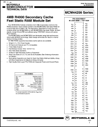 Click here to download MCM44A256SG12 Datasheet