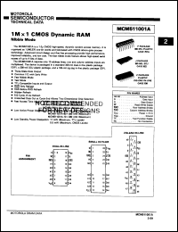 Click here to download MCM511001AJ70R2 Datasheet