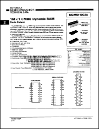 Click here to download MCM511002AJ70 Datasheet