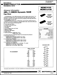 Click here to download MCM514100J80 Datasheet