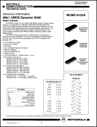 Click here to download MCM514102AZ10 Datasheet