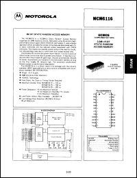 Click here to download MCM6116P15D Datasheet