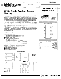 Click here to download MCM6147P55S Datasheet