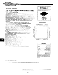 Click here to download MCM62157FN15 Datasheet