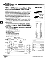 Click here to download MCM6294J25R2 Datasheet
